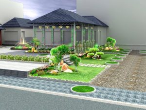 Mẫu thiết kế nhà kèm sân vườn