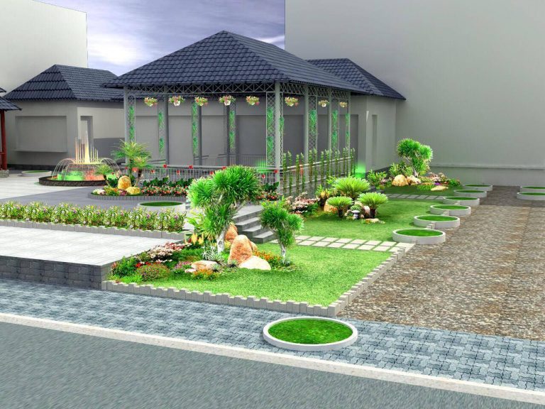 Mẫu thiết kế nhà kèm sân vườn
