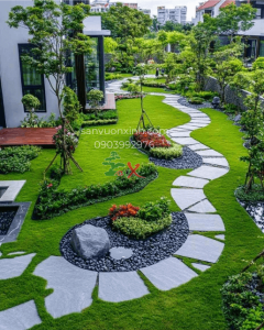 thiết kế thi công sân vườn tổng thể