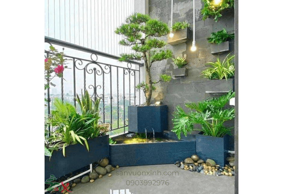 Thi Công Tiểu Cảnh Giếng Trời, Sân Thượng