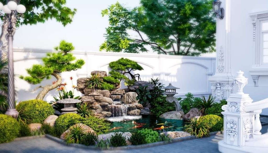 Thi công thác nước tiểu cảnh tại TPHCM
