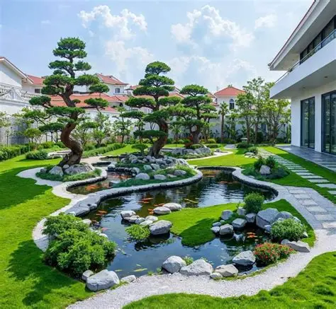 Thiết kế thi công sân vườn biệt thự tại Quận 7