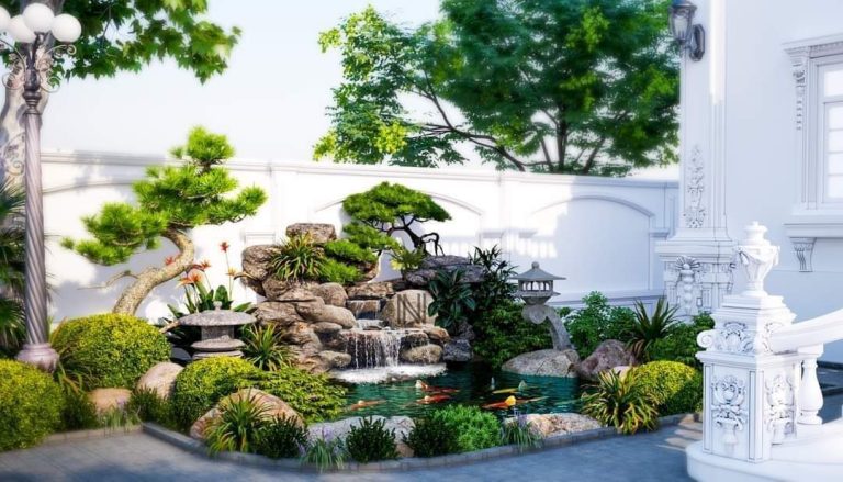 Thiết kế thi công thác nước tiểu cảnh tại Quận 2