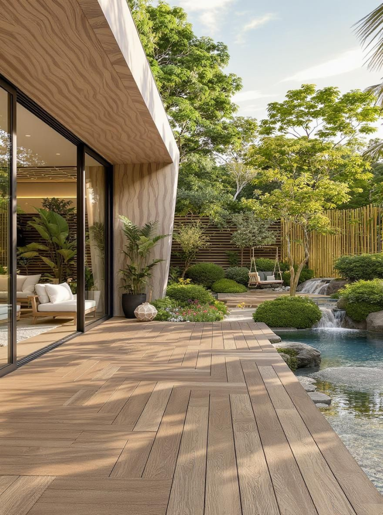 thiết kế thi công sân vườn biệt thự tại Bình Tân