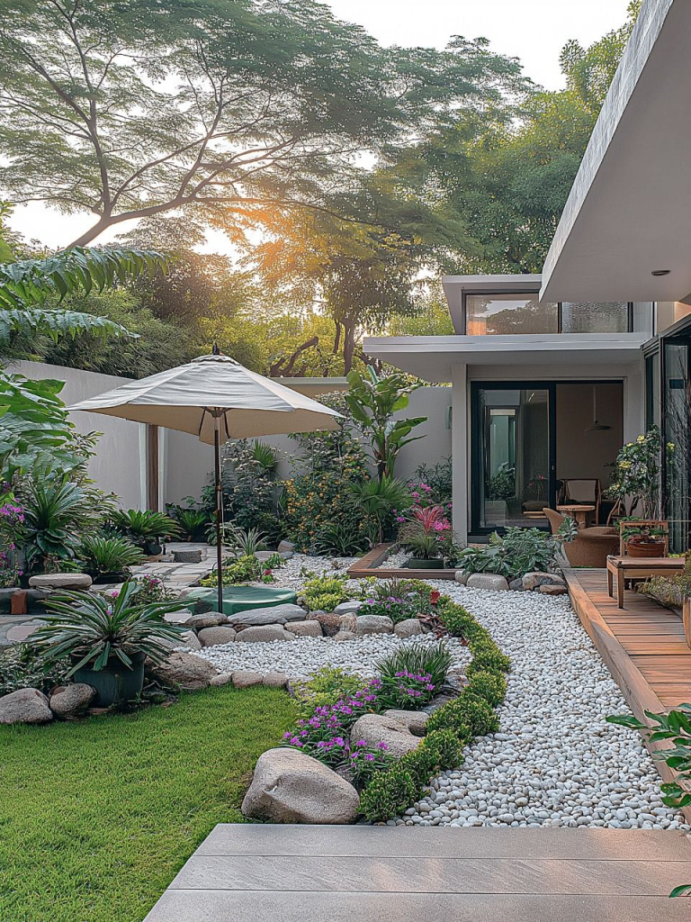 thiết kế thi công sân vườn biệt thự tại Bình Tân
