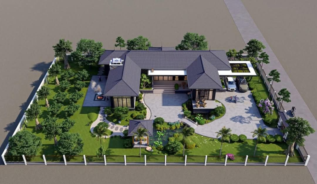 thiết kế thi công sân vườn biệt thự tại Bình Tân